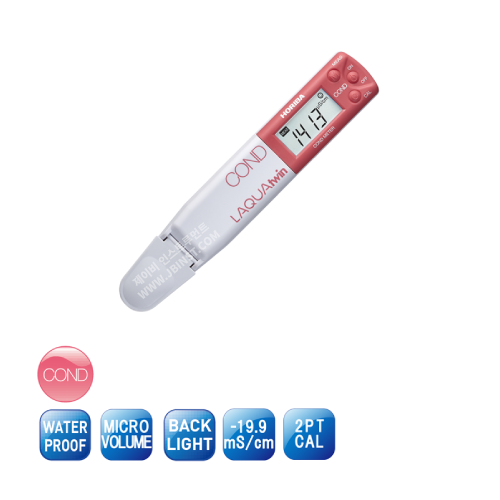 EC-33 펜타입 포켓형 TDS 측정기, 범위 0.0-9990 ppm, 호리바 Horiba