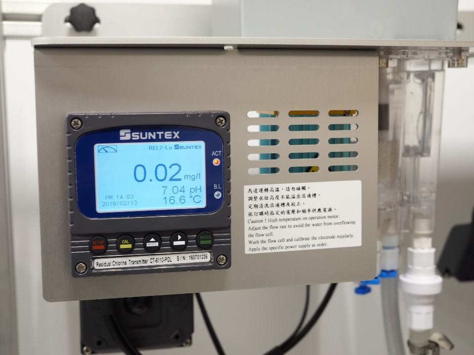 CT-6110-POL(pH)  Residual Free Chlorine & pH, Temperature, Simultaneous display