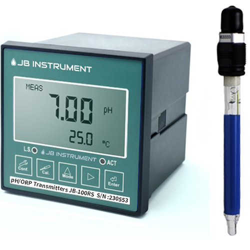 JB-100RS-OPS71 Chemical전용 pH측정기, pH Controller ,OPS71 pH전극, Wedgewood pH Sensor