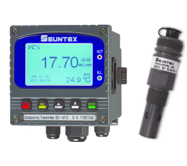 CON-4110-8-241, 폐수공정용 판넬 설치형 전도도 측정기 SUNTEX