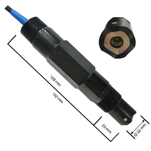 PH-620-10E pH Meter, 알칼리용 3/4NPT 온도복합 PH전극