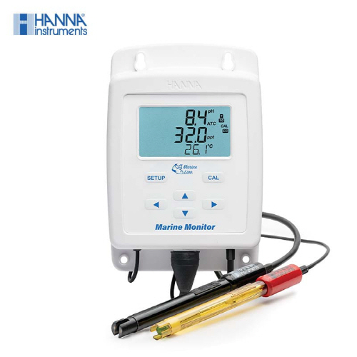 HI-981520 설치형 염분 측정기,HANNA, 해수, 염도/pH/온도 측정기, HI981520
