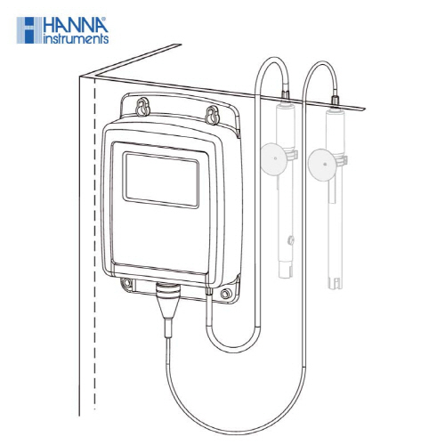 HI-981520 설치형 염분 측정기,HANNA, 해수, 염도/pH/온도 측정기, HI981520